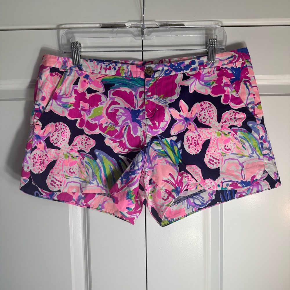 Lilly Pulitzer Floral Pink and Purple Shorts